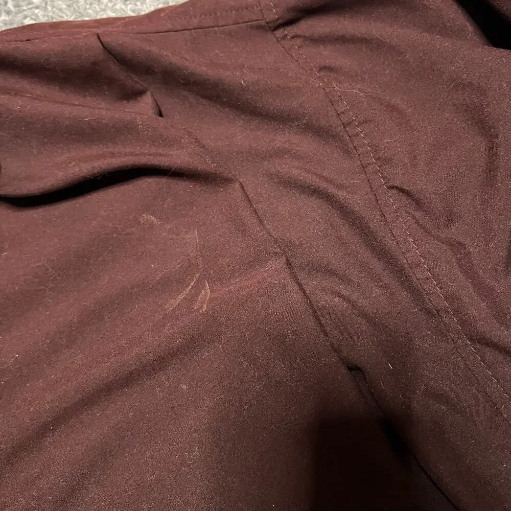 Zero Restriction Golf Jacket Mens Large Maroon Windbreaker *flaw